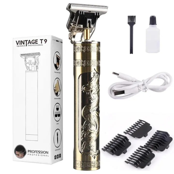 Plastic Body - Vintage T9 Trimmer and Hair Clipper Cutting Machine For Men - Leyloo.pk