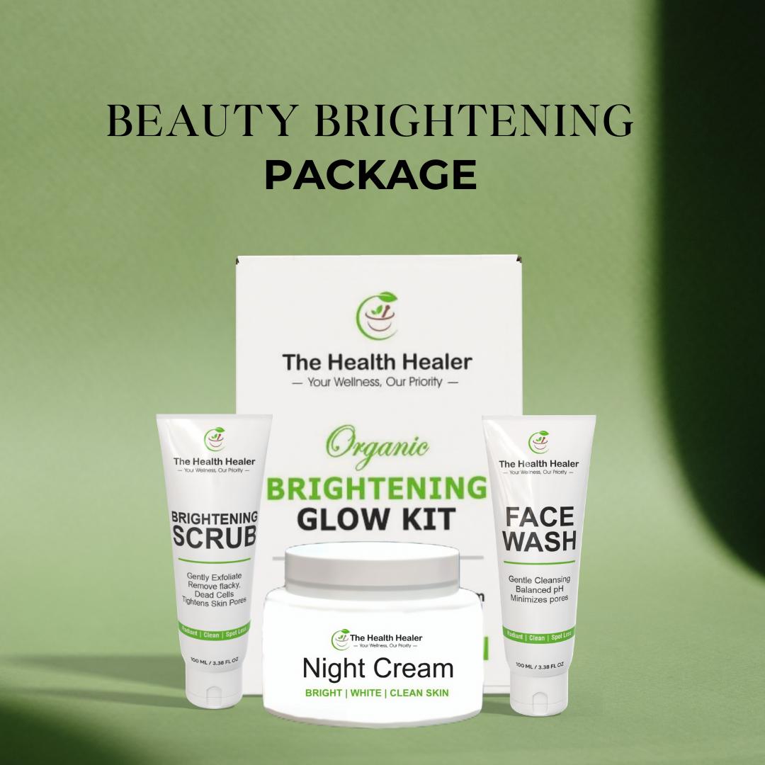 3 in 1 The Health Healer Brightening Glow Kit Whitening And Glowing Kit Moisturizes Your Skin With Glowing Kit - Leyloo.pk