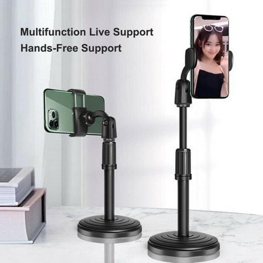 Multifunction Mobile Tripod Stand Mini Tripod Stand Mobile Holder Adjustable Height &amp; Angle Phone Holder - Leyloo.pk