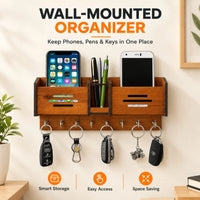 Multipurpose Wooden Key Holder – Wall Hanging Home & Shop Decoration