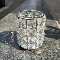 New Crystal Brush Holder – European Style Crystal Container for Makeup Brushes - Leyloo.pk