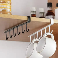 Multi-Purpose Nail-Free Cabinet Hook – Easy Installation for Kitchen & Home - Leyloo.pk