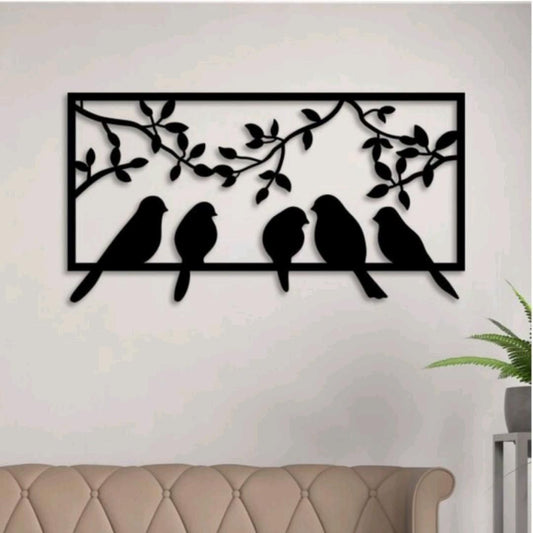 Wooden Wall Frame Birds wall art