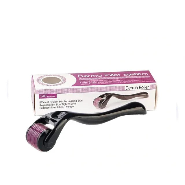 Derma Roller - Reduce Fine Lines For Smooth Skin - Derma Roller 0.5 mm - Derma Roller For Hair Growth - Derma Roller For Skin