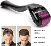 Derma Roller - Reduce Fine Lines For Smooth Skin - Derma Roller 0.5 mm - Derma Roller For Hair Growth - Derma Roller For Skin - Leyloo.pk