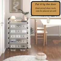 Dustproof Multilayer Shoe Rack – Space-Saving Shoe Organizer for Home