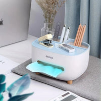 Ecoco Tissue Box with Multifunctional Holder – Stylish & Practical