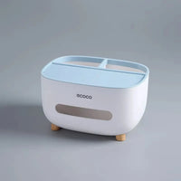 Ecoco Tissue Box with Multifunctional Holder – Stylish & Practical