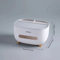 Ecoco Tissue Box with Multifunctional Holder – Stylish & Practical