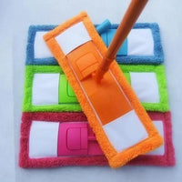 Mop Floor Cleaner Home Cleaning Supply Flat Mop Microfiber Wet Dust Mop Wet & Dry Mop Plastic Rod - Leyloo.pk