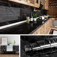 Self Adhesive Marble & Foil Wallpaper – Kitchen & Home Decor Sheets | Waterproof Peel & Stick