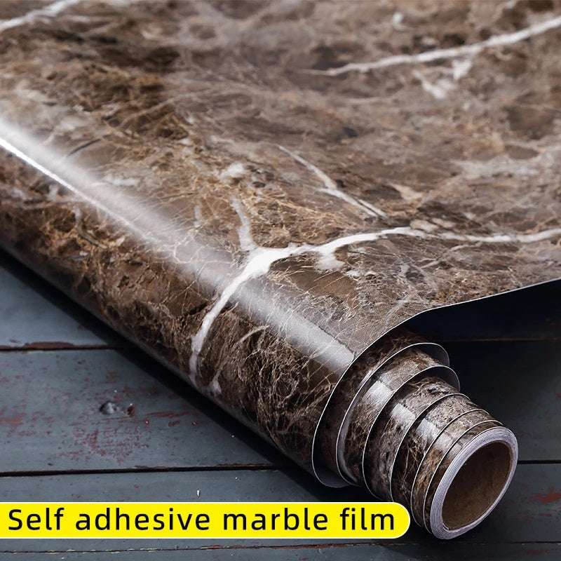 60x200cm Marble Sheet Wall Paper Waterproof Heat Resistant Self Adhesive Anti Oil Kitchen Wallpaper Marble Sheet for Kitchen Sticker sheet Furniture New Skin Kitchen Cabinet Paper Stickers sheet Oilproof Table top Sticker sheet