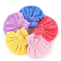 Quick Dry Bath Hair Drying Towel Head Wrap Hat Super Absorbent Shower Cap Hair Drying Towel Head Wrap Hat Super Absorbent Shower Cap For Women And For Girls - Leyloo.pk