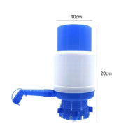 Manual Water Pump Dispenser Manual Hand Press For 19 Liter Water Cans Large - Blue & White - Leyloo.pk