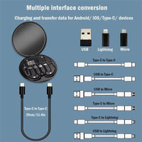 Mini Data Cable Set Storage Box 60W Quick Charge Multi Function Data Cable Mobile Phone Holder Storage Box - Leyloo.pk