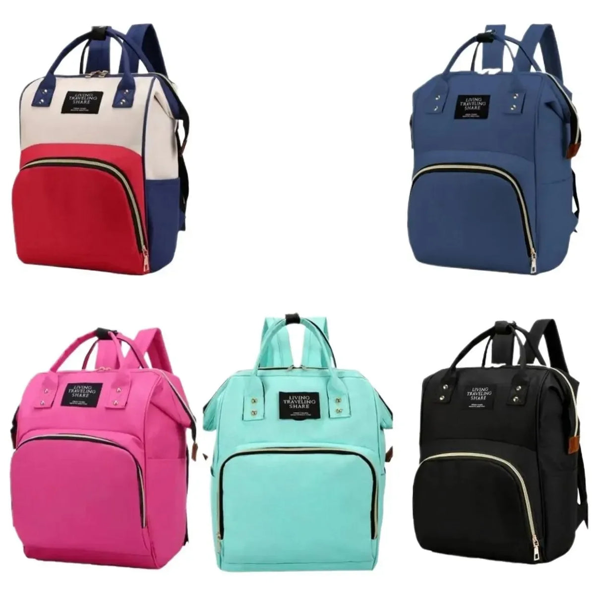 Multifunctional Maternity Nappy Diapers Bag Mummy Baby Bag Maternity Nappy Diapers Bag Large Capacity Baby Bag Travel Backpack Diaper Organizer Nursing Care Child diapers bags Easy Life - Leyloo.pk