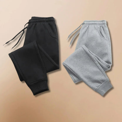 Pack Of 2 Men’s French Terry Trousers Gym & Jogging - Premium Quality