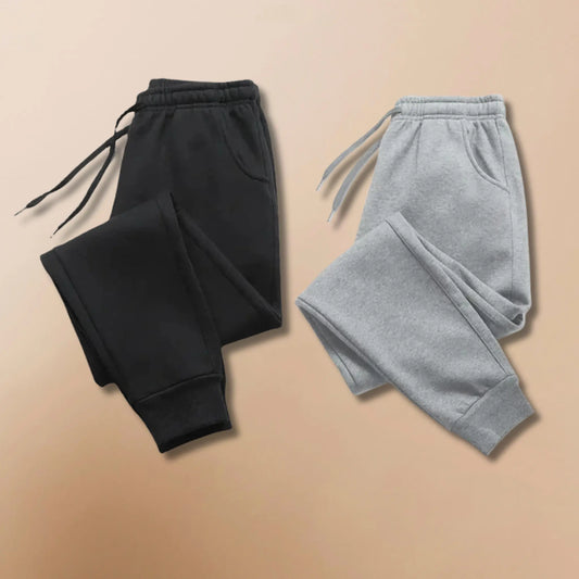 Pack Of 2 Men’s French Terry Trousers Gym & Jogging - Premium Quality