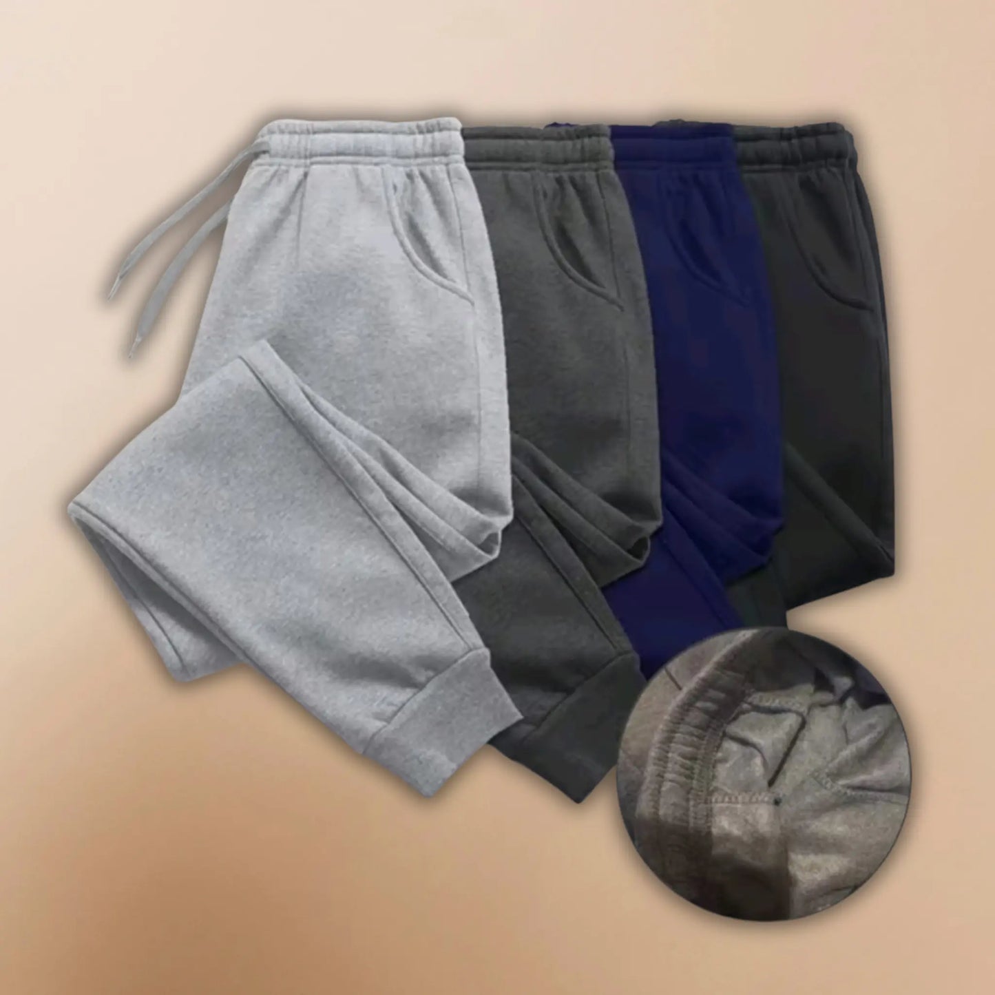 Pack Of 04 French Terry Trousers For Men's Summer Gym Sports and Jogging Sweatpants