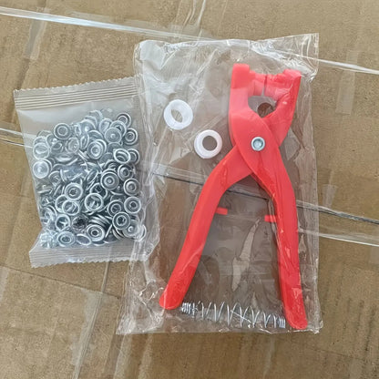 Durable Metal Snap Fastener Kit with Pliers & Manual Press Tool