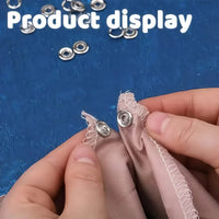 Durable Metal Snap Fastener Kit with Pliers & Manual Press Tool