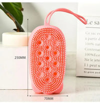 Silicone Bath Brush with Two Sides – Exfoliate, Cleanse, and Revitalize Your Skin - Leyloo.pk