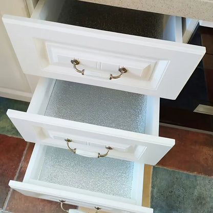 Silver Foil Kitchen Sticker – Waterproof & Oil-Proof Aluminum Self-Adhesive Wallpaper