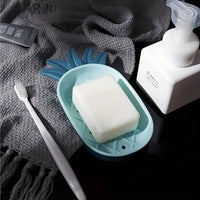 Soap Holder Soap Box Drain Box Pineapple Shape Bathroom Shower Soap Holder Dish Storage Plate Tray Bathroom Supplies - Leyloo.pk