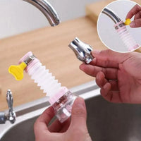 Fan Faucet 360 Degree Water Saving Tap, Anti Splash Tap, Sprayer Faucet Nozzle Filter Aerator Diffuser Water-saving Device for Kitchen Bathroom - Leyloo.pk