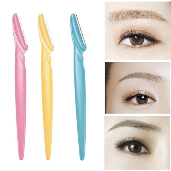 Pack of 3 - Tinkle Eyebrow Razor, Face Hair Removal and Shaper, Facial Razor For Girls (Random color)