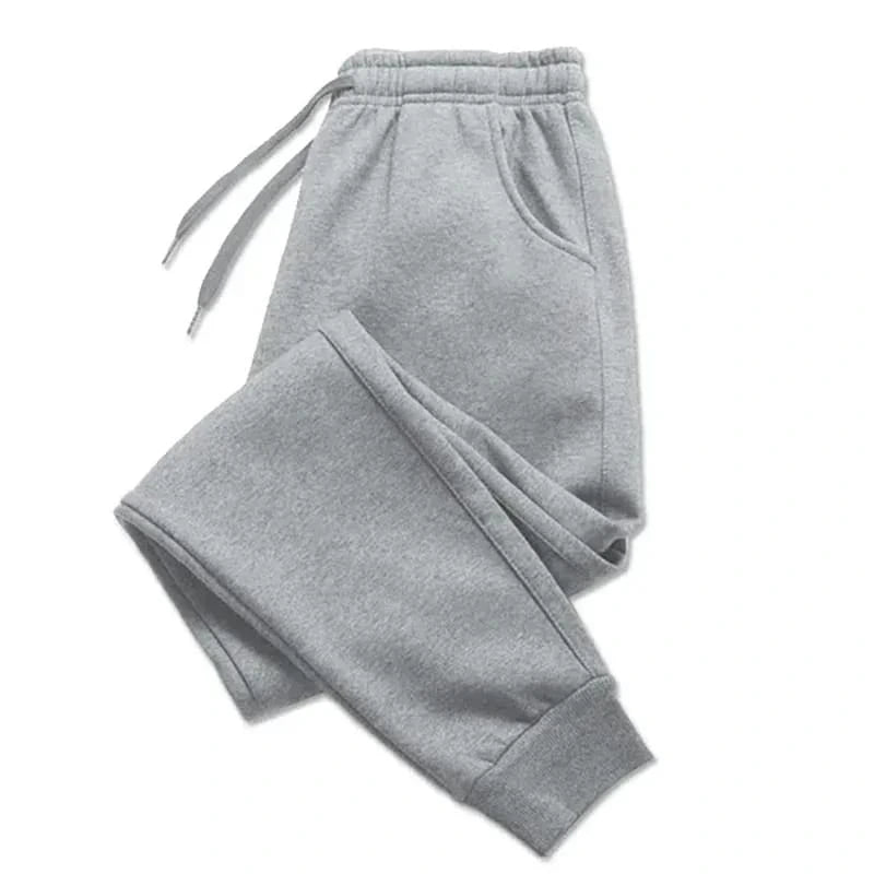 Men’s Grey Classic Fit French Terry Jogger Trouser