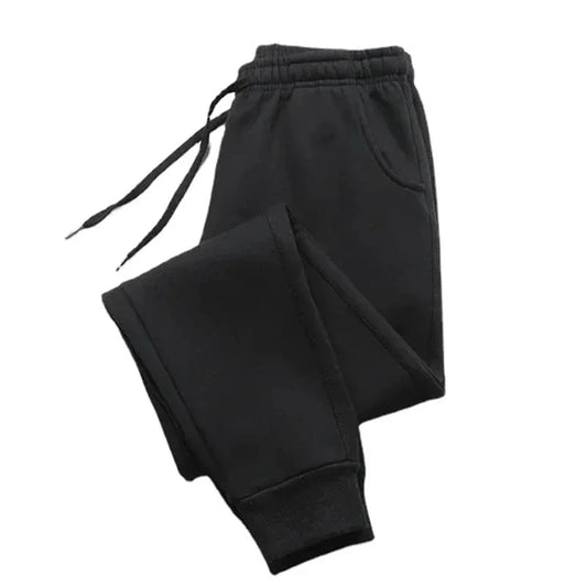 Black Classic Fit French Terry Jogger for Men