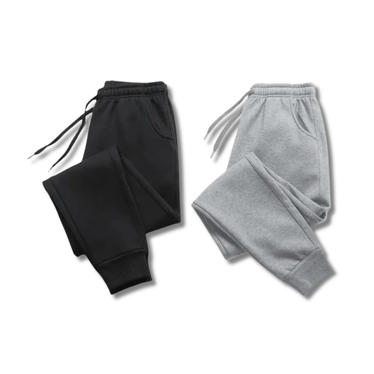 Pack Of 2 Men’s French Terry Trousers Gym & Jogging - Premium Quality