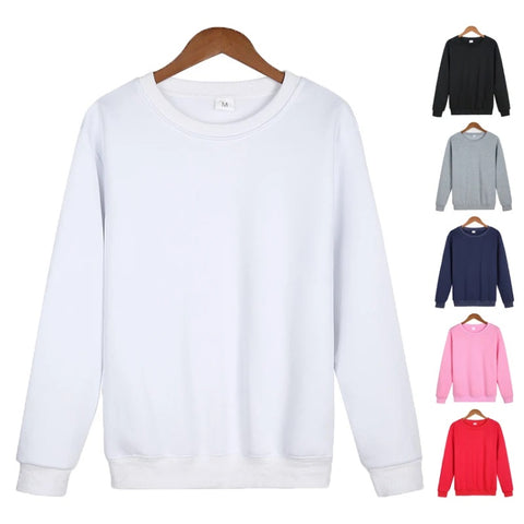 Sweatshirt For Men 100% Cotton Fleece Fabric Black White Blue Pink Maroon Crew Neck Sweatshirt