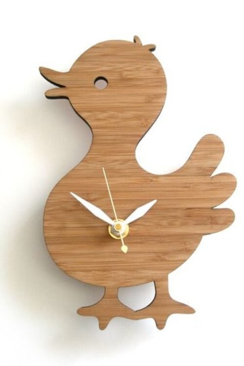 Wooden Duck Wall Clock