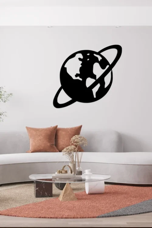 Saturn Planet Wall Decor Wooden Wall Decoration