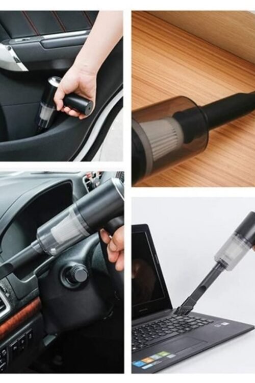 2 in 1 Car Vacuum Cleaner Usb Wireless Household Car Office Use Mini Portable Sweeper Vacuum Ashtray Nail Dust Cleaning Machine (Rechargeable)