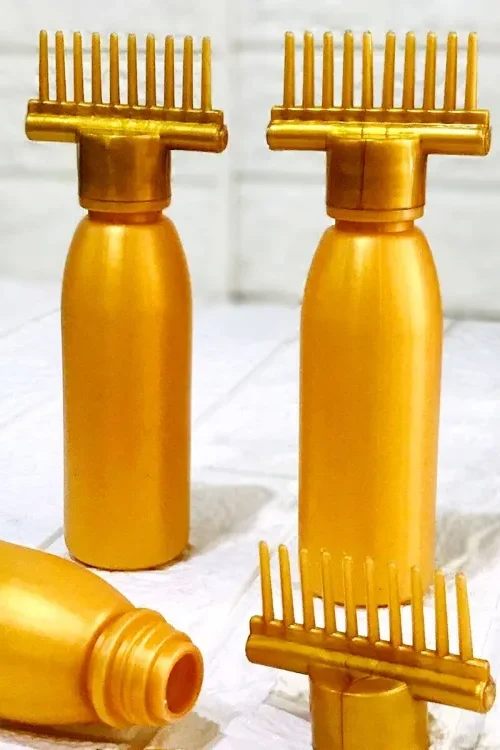 Hair Oil Applicator Bottle, Root oiling Comb bottle for Hair Coloring, Shampoo, Oiling, Dye, and Scalp Treatment for home & commercial (Empty Bottle)
