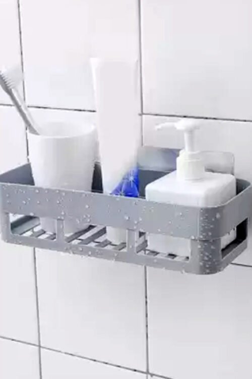 Plastic Kitchen Bathroom Corner Storage Rack Organizer (Random Color)