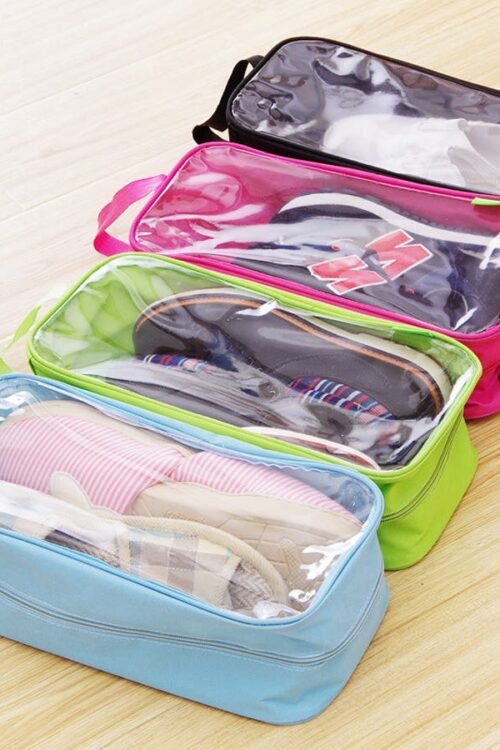 Portable Travel Shoes Organizer Storage Bag (Random Color)