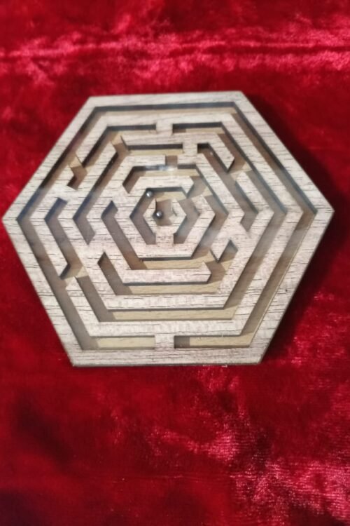 Hexagon Maze Wooden Shape