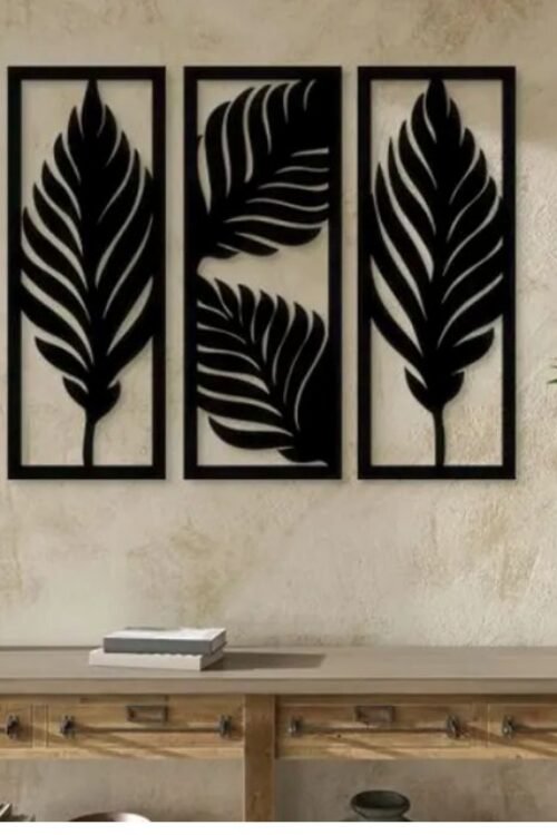 Leave wall decoration MDF Wood material