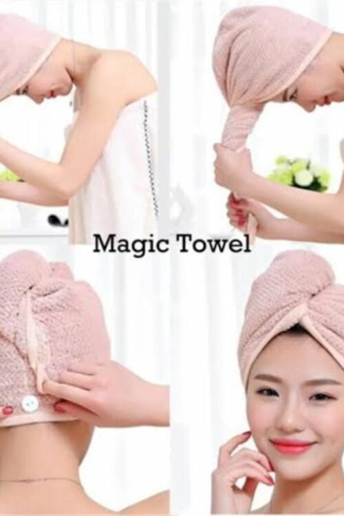 Dry Hair Cap Super Absorbent Quick-drying Shower Cap Solid Color Wipe Hair Towel (random colors)