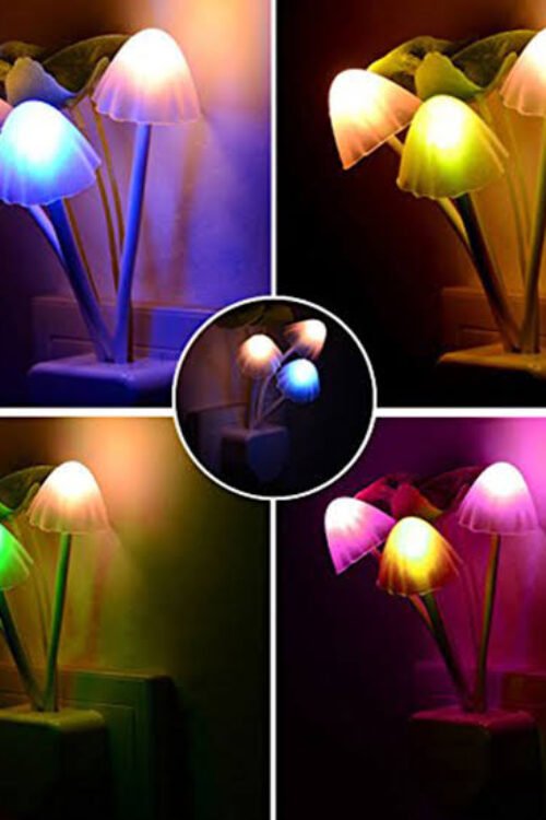 Mushroom LED Night Light For Home  ( random color )