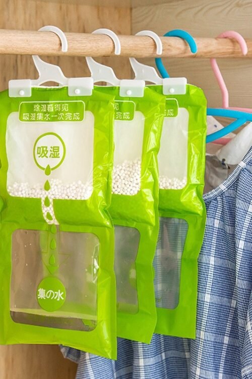 Hanging Drying Clothes Dehumidifier Home Wardrobe Dehumidifier Dry Bag Desiccant Moisture Absorption Bag