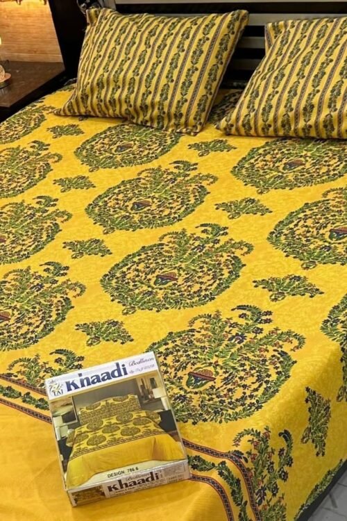 Khaadi bedsheet   Cotton Mix Bedsheets Pack Bedsheet